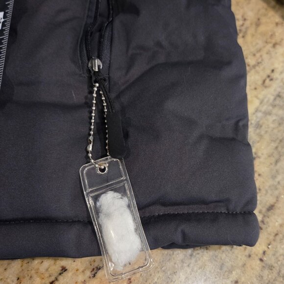 North End Loft Puffer Coat Geek Squad Logo Gray Mens Sz L - Picture 5 of 16